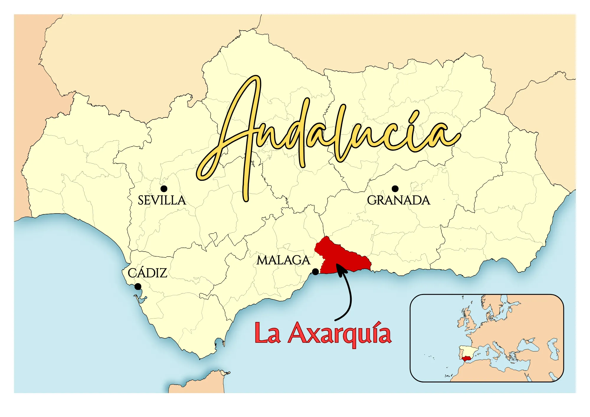 Mapa Axarquia